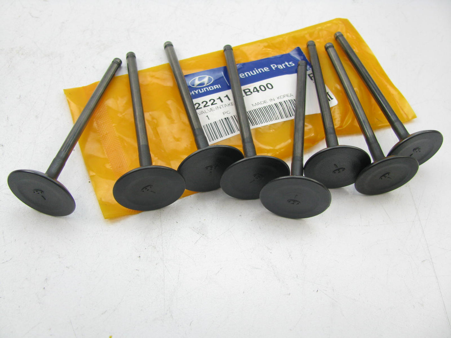 (8) NEW - OEM 222112B400 Engine Intake Valve For 2012-2013 Hyundai 1.6L-L4