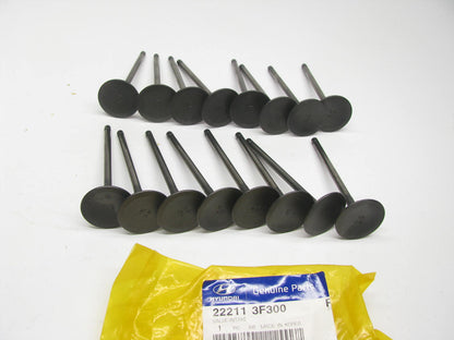 (16) NEW 222113F300 INTAKE Engine Valves OEM For 09-10 Genesis, 09 Borrego 4.6L