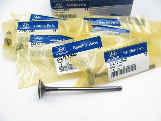 (8) NEW GENUINE Engine Exhaust Valves OEM For 2001-2012 Hyundai 2.0L DOHC