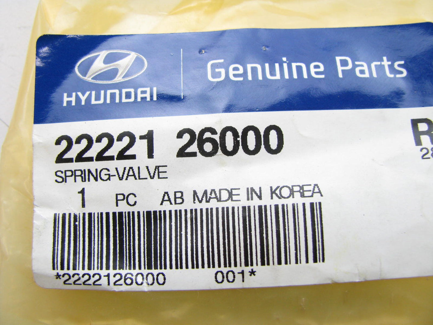 NEW - OEM 2222126000 Engine Valve Spring For 2001-2011 Hyundai Accent 1.6L ONLY