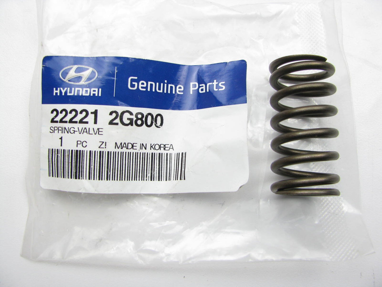 (1) NEW Genuine Valve Spring - OEM For 10-13 Sonata Hybrid Only 2.4L  222212G800