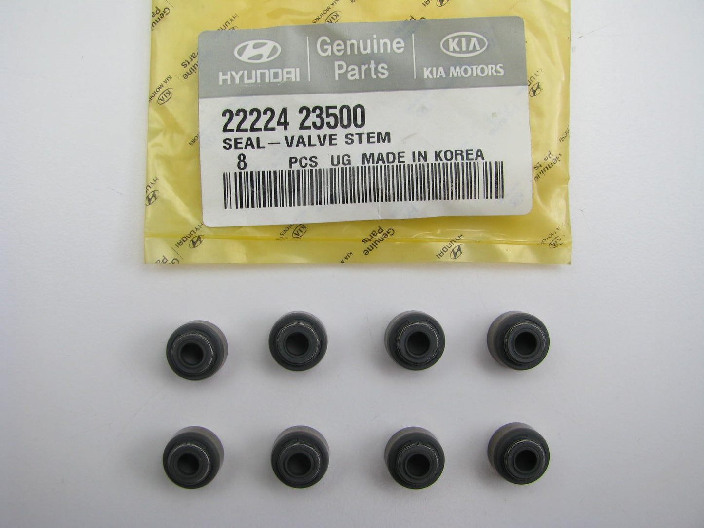 (8 PCS) - New Genuine Engine Valve Stem Oil Seals OEM For Hyundai 2222423500