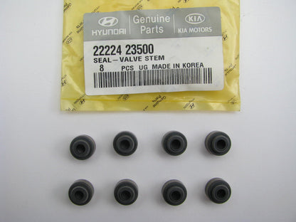 (8 PCS) - New Genuine Engine Valve Stem Oil Seals OEM For Hyundai 2222423500