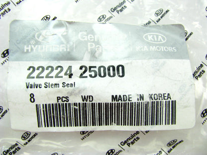 (8) NEW - OEM 2222425000 Engine Valve Seals For Hyundai