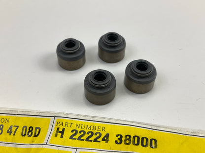 (4) NEW Engine Intake Valve Stem Oil Seals OEM For Hyundai 2222438000