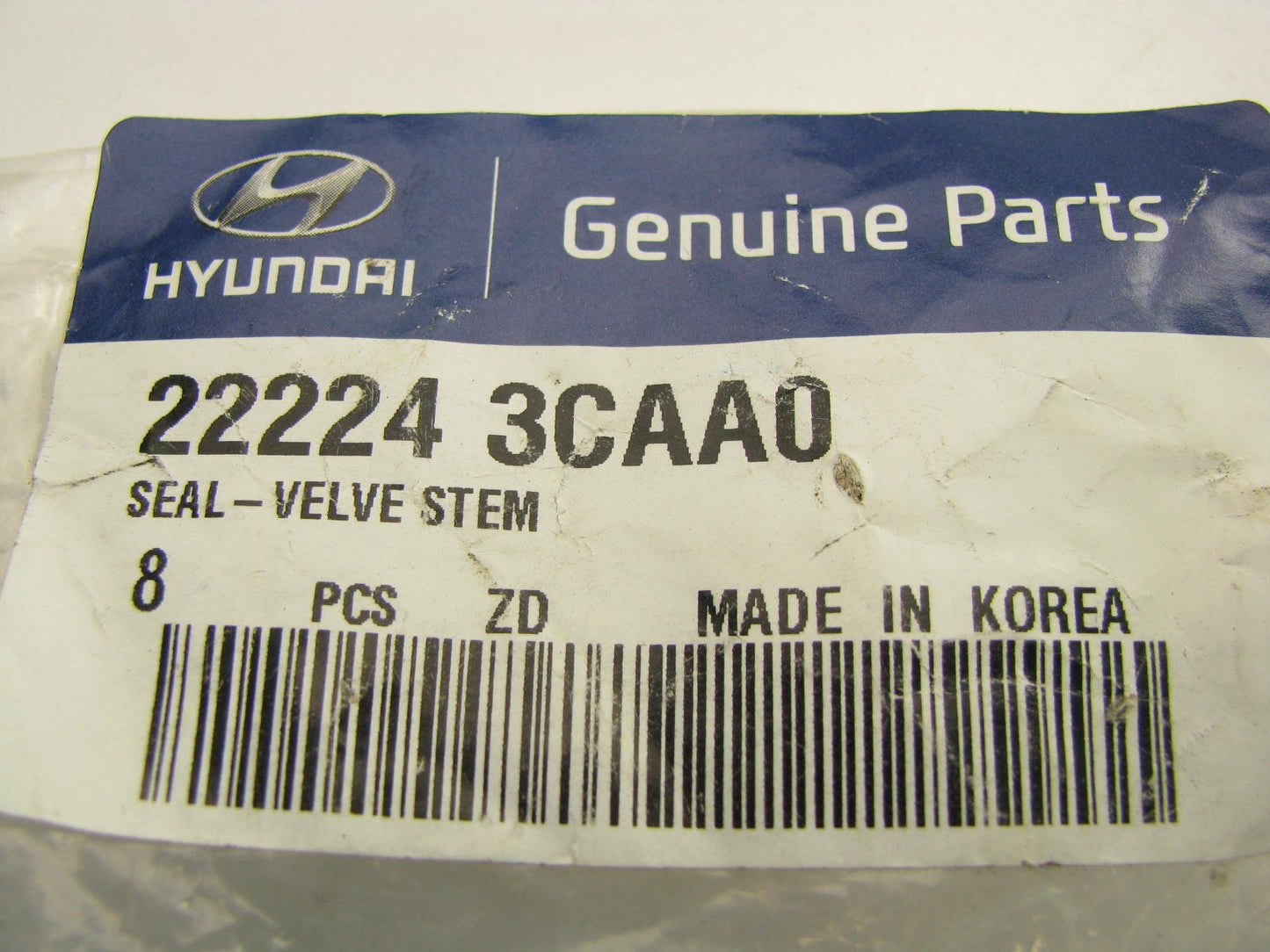(8) NEW GENUINE Engine Valve Stem Oil Seals OEM For Hyundai 222243CAA0