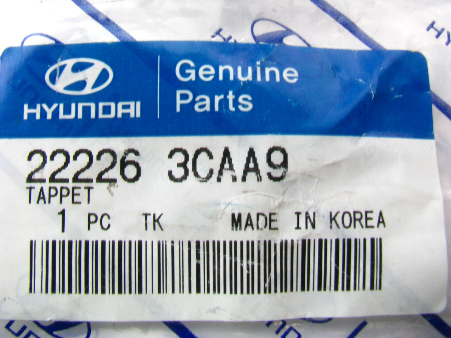 NEW - OEM 222263CAA9 Camshaft Follower Valve Lifter Tappet 3.135mm For Hyundai
