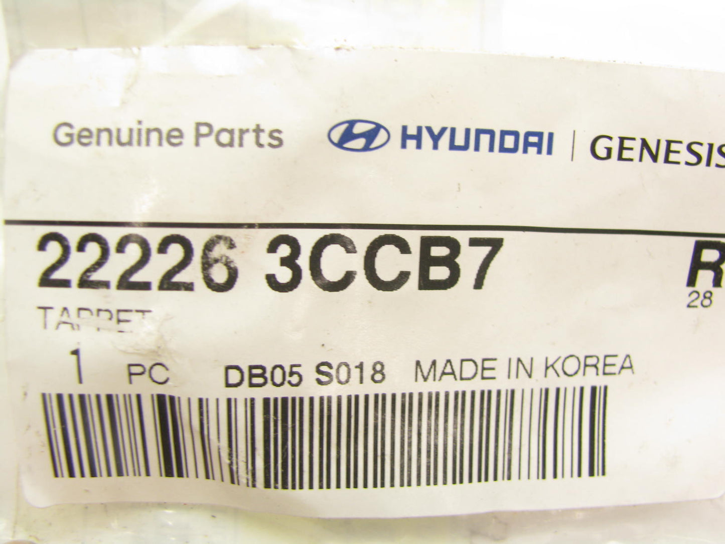 NEW - OEM 222263CCB7 Engine Valve Lifter 3.255mm For 2007-2017 Hyundai 3.3L 3.5L