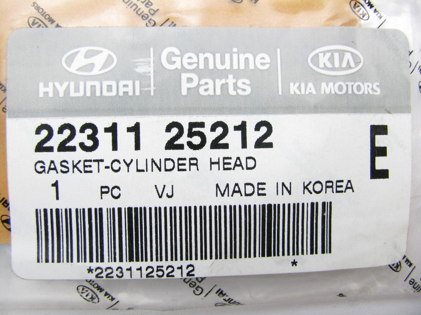 NEW GENUINE - OEM 2231125212 Cylinder Head Gasket For 2009-2014 Hyundai 2.4L-L4