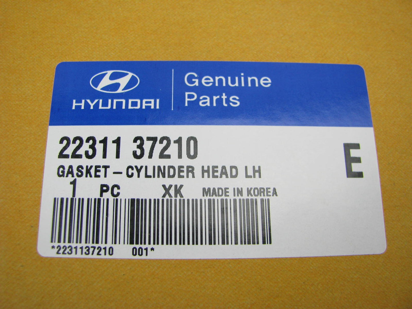 NEW GENUINE Left Cylinder Head Gasket OEM For 1999-2001 Sonata 2.5L 2231137210