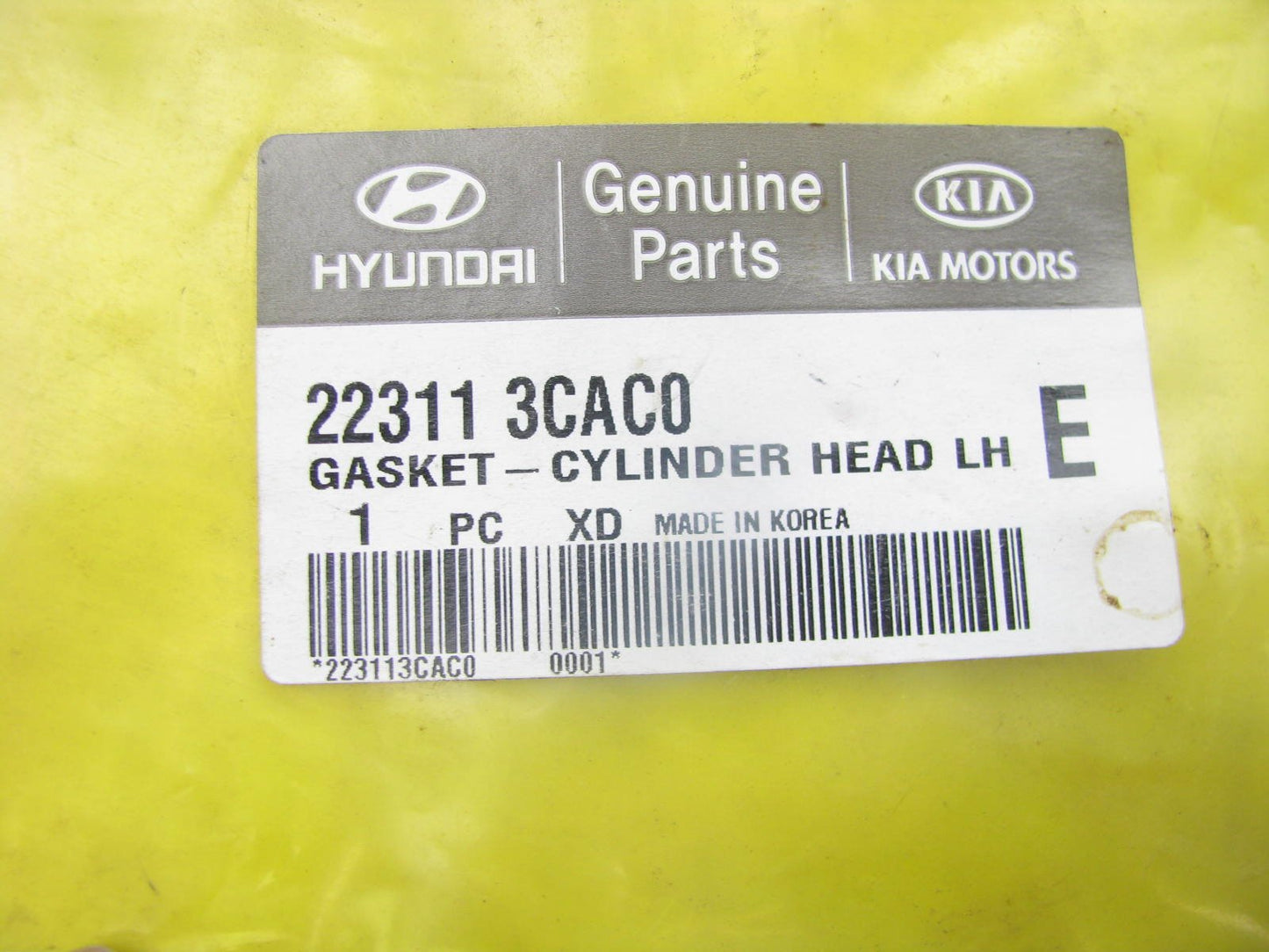 NEW - OEM 223113CAC0 Left Side Engine Cylinder Head Gasket For Hyundai V6