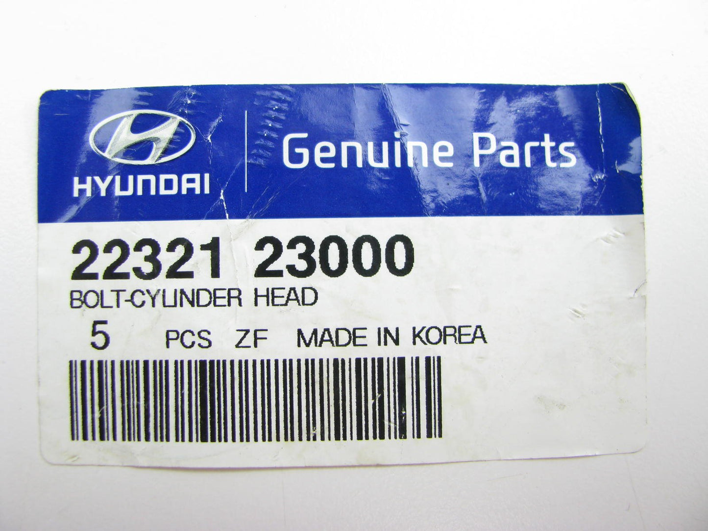 (5 PCS) New Genuine Engine Cylinder Head Bolts For Hyundai 2.0L ONLY 2232123000