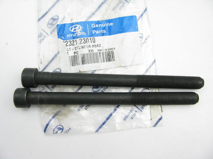 (2) NEW - OEM 2232123010 Cylinder Head Bolts For 2000-2012 Hyundai 2.0L DOHC