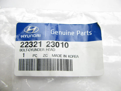 (1) NEW Genuine Engine Cylinder Head Bolt OEM For Hyundai 2232123010