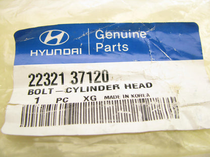 NEW - OEM Engine Cylinder Head Bolt For Hyundai 2232137120 V6 ONLY