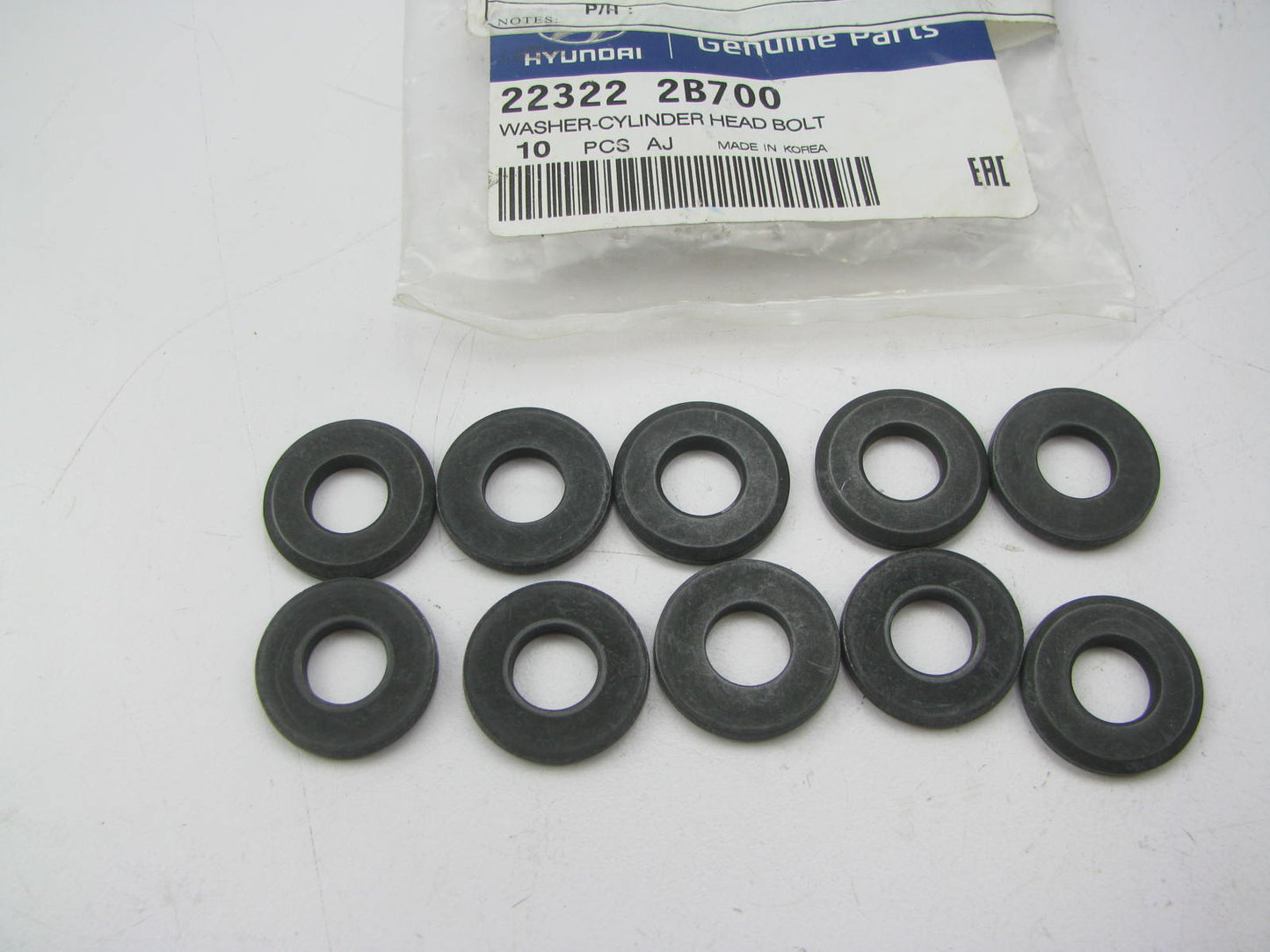 (10) NEW GENUINE Engine Cylinder Head Bolt Washers OEM For Hyundai 223222B700