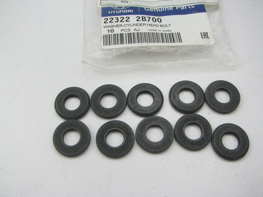 (10) NEW GENUINE Engine Cylinder Head Bolt Washers OEM For Hyundai 223222B700