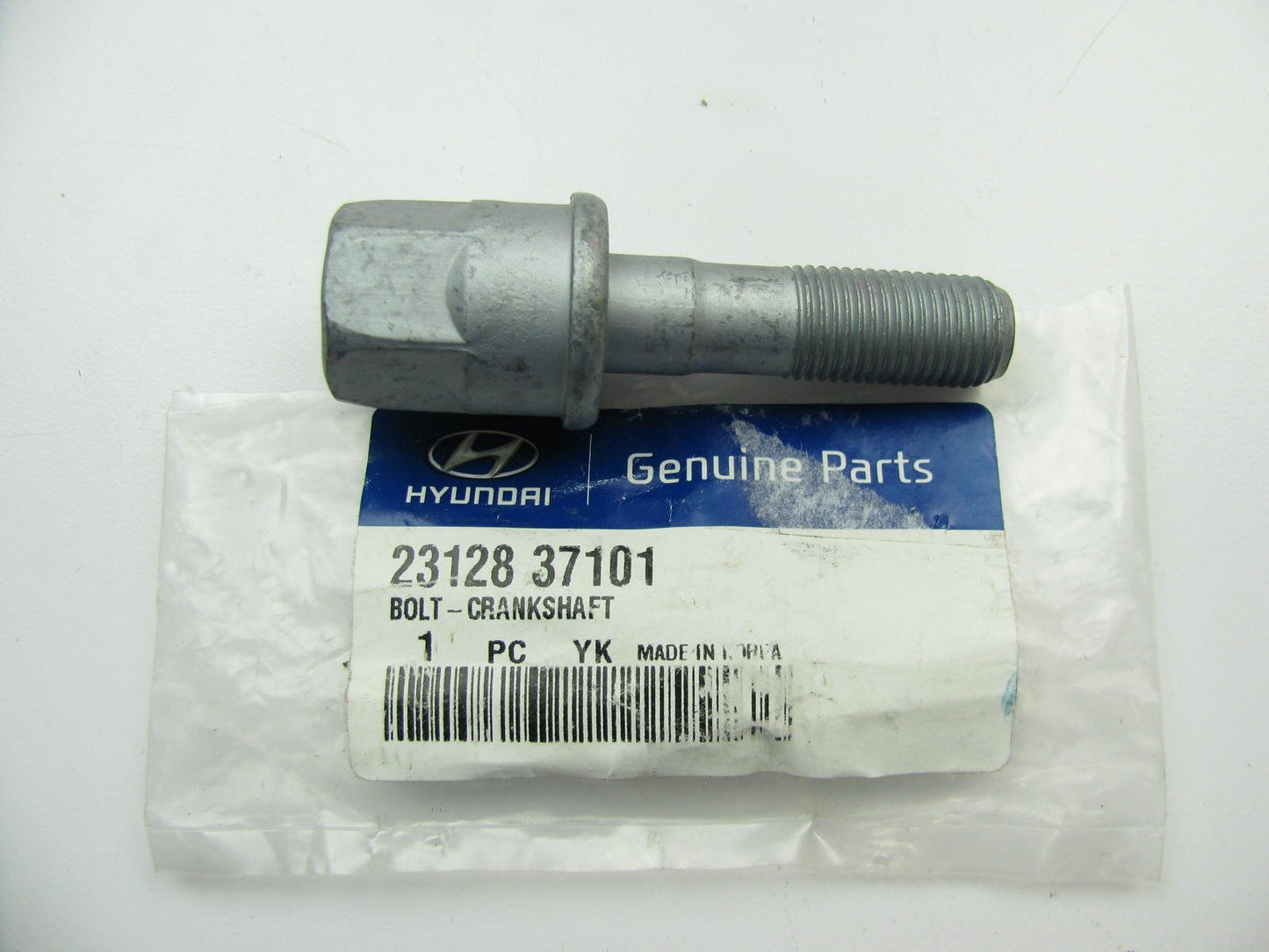 NEW - OEM 2312837101 Engine Crankshaft Pulley Bolt For 2003-2008 Tiburon 2.7L