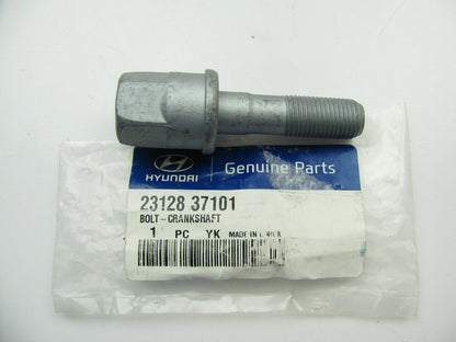 NEW - OEM 2312837101 Engine Crankshaft Pulley Bolt For 2003-2008 Tiburon 2.7L