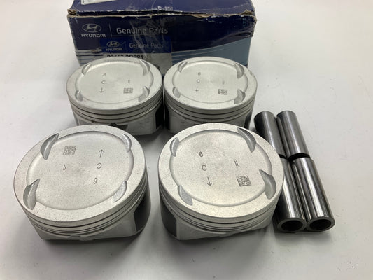 NEW GENUINE Engine Piston Set  STD-C Size OEM For 08-13 Hyundai 2.4L 234102G221