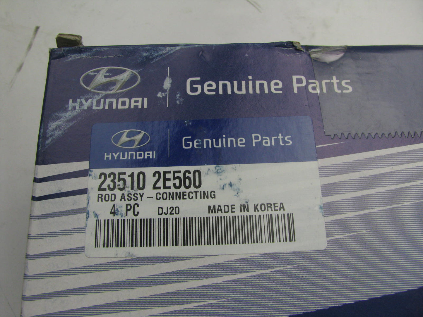 (4) New OEM Connecting Rods 235102E560 For 14-16 Hyundai Elantra 1.8L Korean