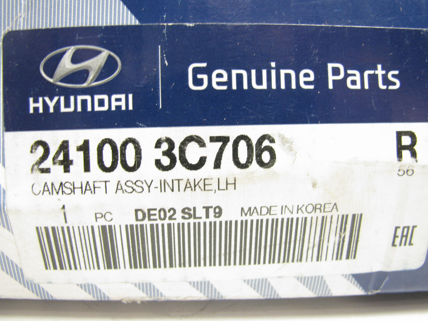 NEW Intake, Left Drivers Side Engine Cam Camshaft OEM For 11-16 Azera 241003C706