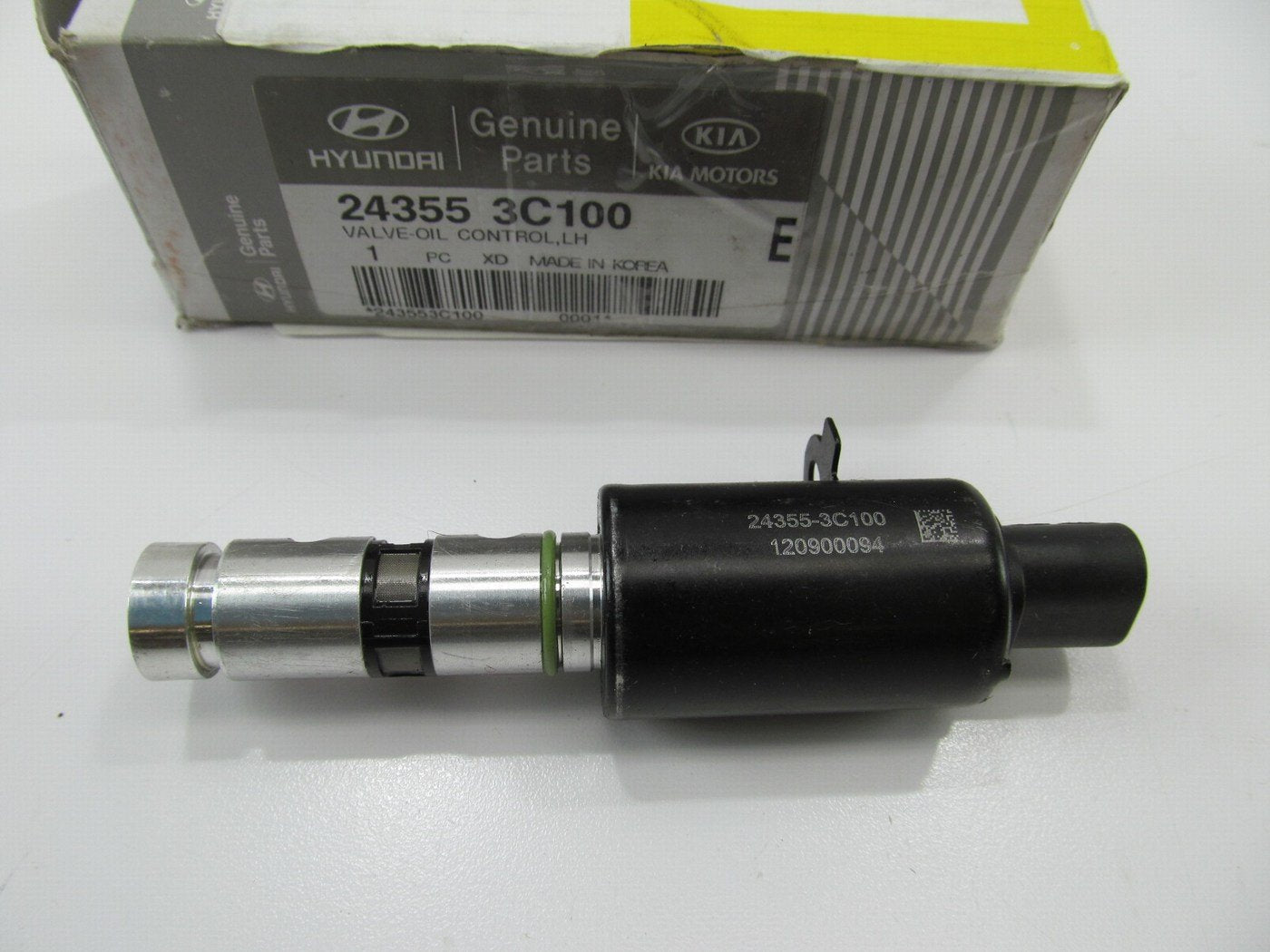 NEW - OEM 243553C100 Left Variable Timing Solenoid For 2006-2012 Hyundai 3.8L-V6