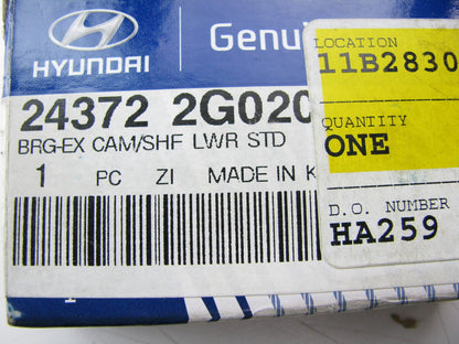 Engine Camshaft Bearing Lower HALF Shell OEM For Hyundai 2.4L 4-CYL. 243722G020