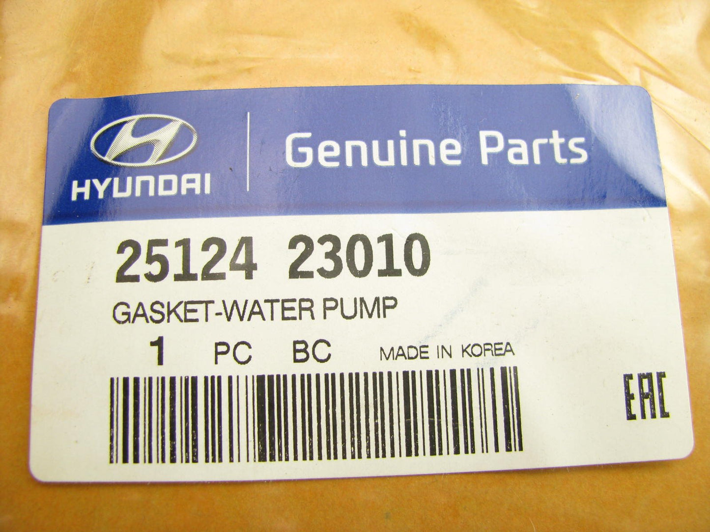 NEW - OEM 2512423010 Water Pump Gasket For 1996-2012 Hyundai Elantra 1.8L 2.0L