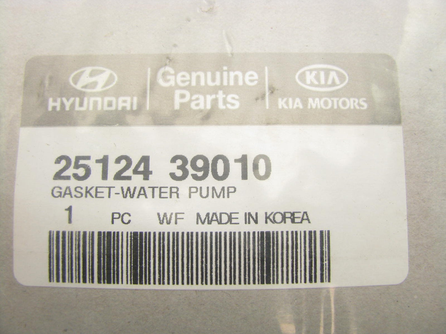 NEW - OEM GENUINE Water Pump Gasket For 2001-2006 Hyundai 3.5L V6 2512439010