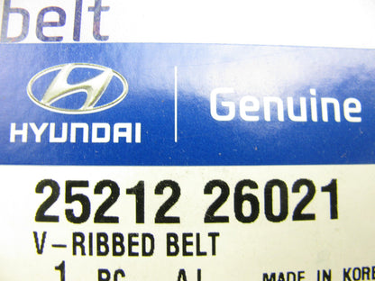 NEW GENUINE OEM 25212-26021 Water Pump Alternator Serpentine Belt For Hyundai