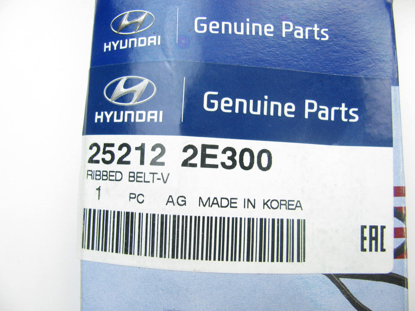 NEW GENUINE V-belt Belt OEM For 2016-2021 Hyundai 2.0L Non-turbo 252122E300