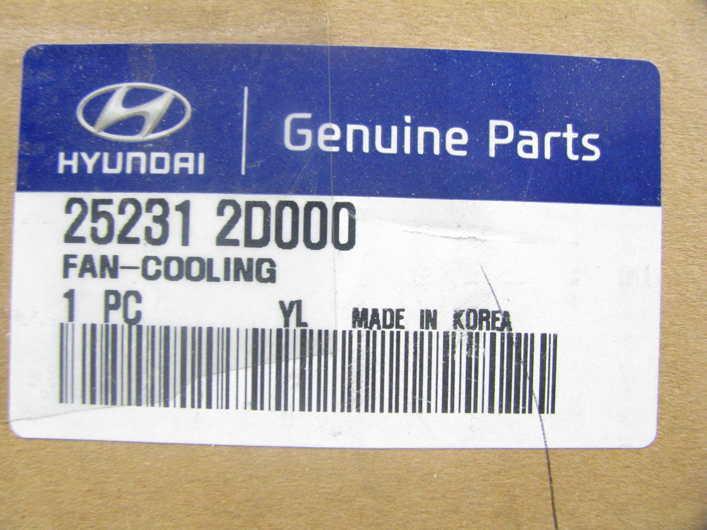 NEW GENUINE OEM Engine Cooling Fan Blade For Hyundai 2.0L 4-CYL ONLY 252312D000