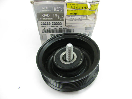 NEW - OEM GENUINE Drive Belt Idler Pulley For 2007-2013 Kia 2528925000