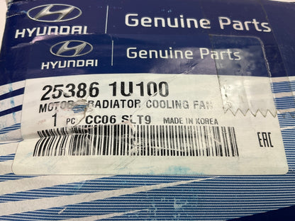 NEW Radiator Cooling Fan Motor OEM For 2010-2012 Hyundai Santa Fe 253861U100