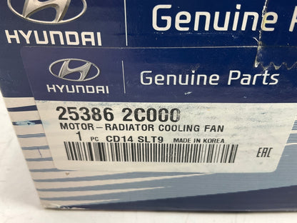 NEW GENUINE Radiator Fan Motor OEM For Hyundai 253862C000