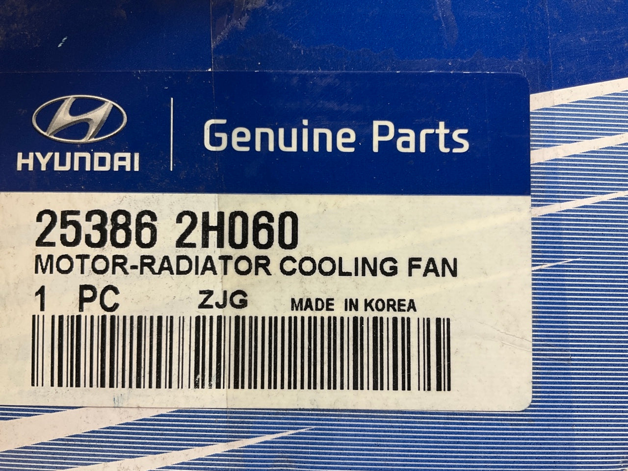 NEW GENUINE Radiator Fan Motor OEM For 2010 Elantra Manual Trans 253862H060