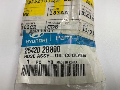 New Genuine Oil Cooling Hose Line OEM For 2010-2012 Hyundai Santa Fe 254202B800