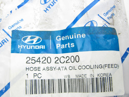 NEW GENUINE Trans Oil Cooler Feed Tube Hose OEM For 2003-2004 Tiburon 254202C200