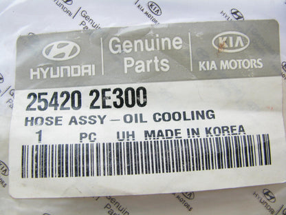 New Genuine Engine Oil Cooling Hose Tube OEM For 2004-2009 Tucson 254202E300
