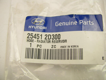 NEW - OEM 254512D300 Radiator Coolant Reservoir Tank Hose Tube For Hyundai