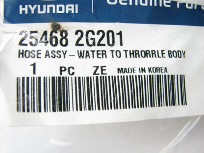 NEW - OEM 254682G201 Water To Thermostat Body Hose For Hyundai