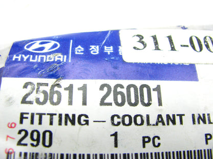 NEW 25611-26001 Coolant Thermostat Water Outlet OEM For 98-99 Accent 1.5L I4
