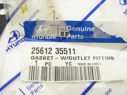 NEW - OEM 2561235511 Engine Coolant Outlet Fitting Gasket For Hyundai