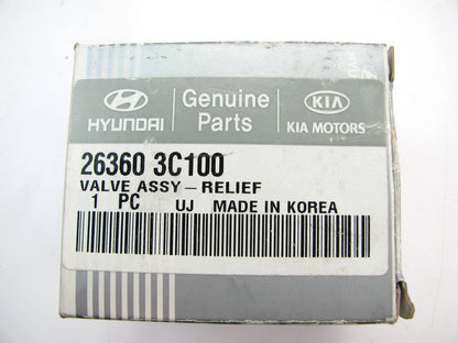 New Oil Filter Bypass Adapter Relief Valve 3.3L For 07-09 Santa Fe 263603C100