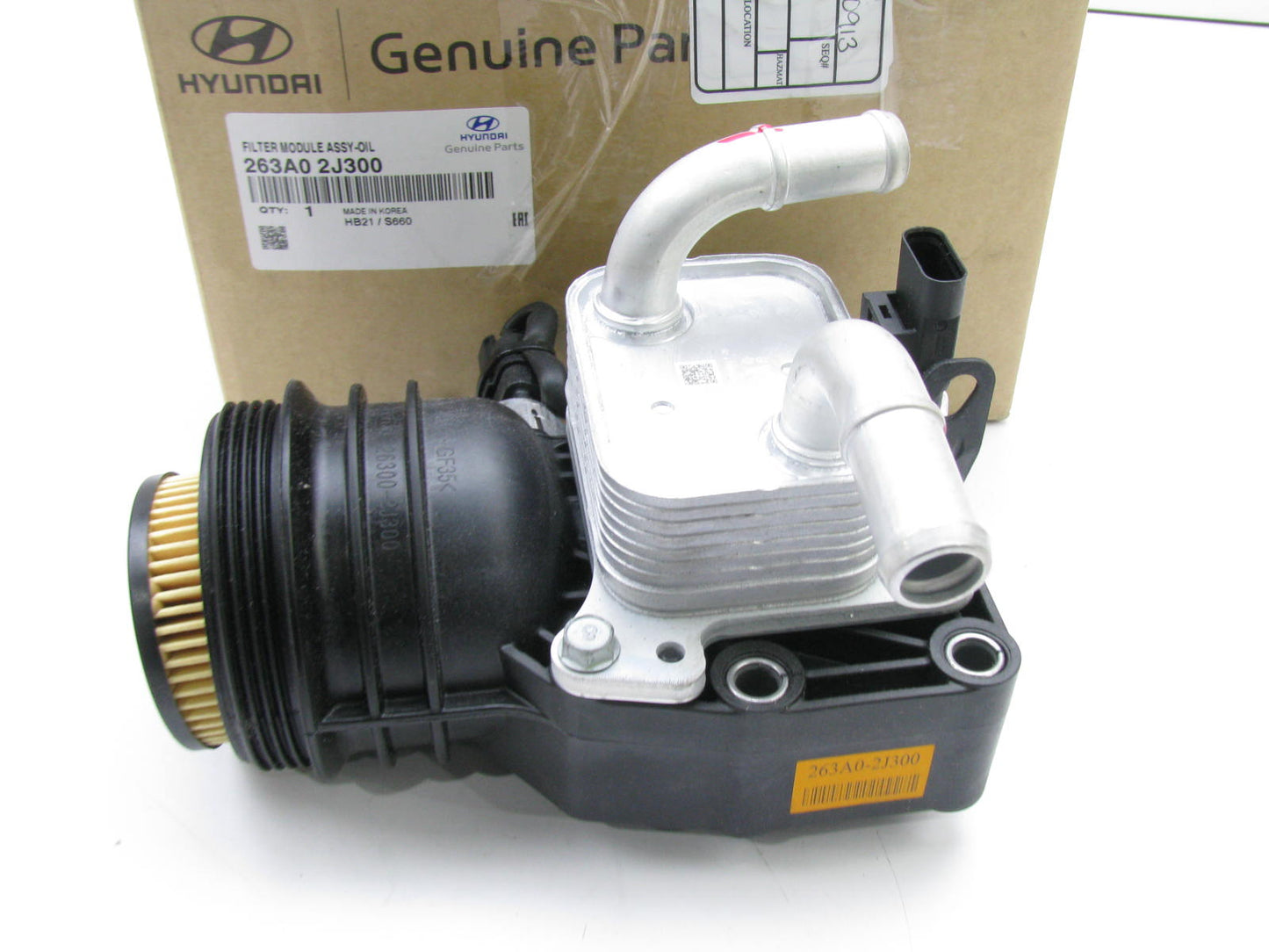 MISSING CAP - Engine Oil Filter Housing OEM For 2021-2023 Elantra 2.0 263A02J300