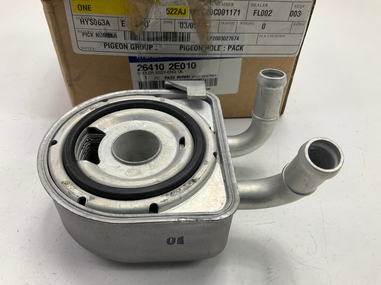 NEW Engine Oil Cooler OEM For 2016-2019 Hyundai Sonata HYBRID 2.0L 264102E010
