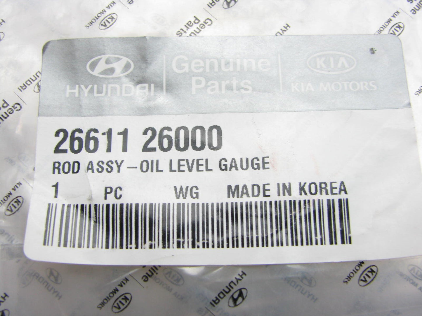 NEW Engine Oil Dipstick OEM  For 2001-2011 Hyundai Accent, 06-11 Rio 2661126000
