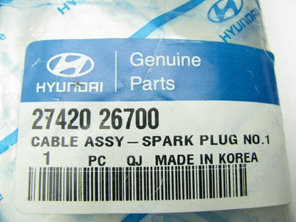 CYLINDER # 1 ONLY - Single Spark Plug Wire Lead OEM For 2001-05 Accent 1.6L DOHC
