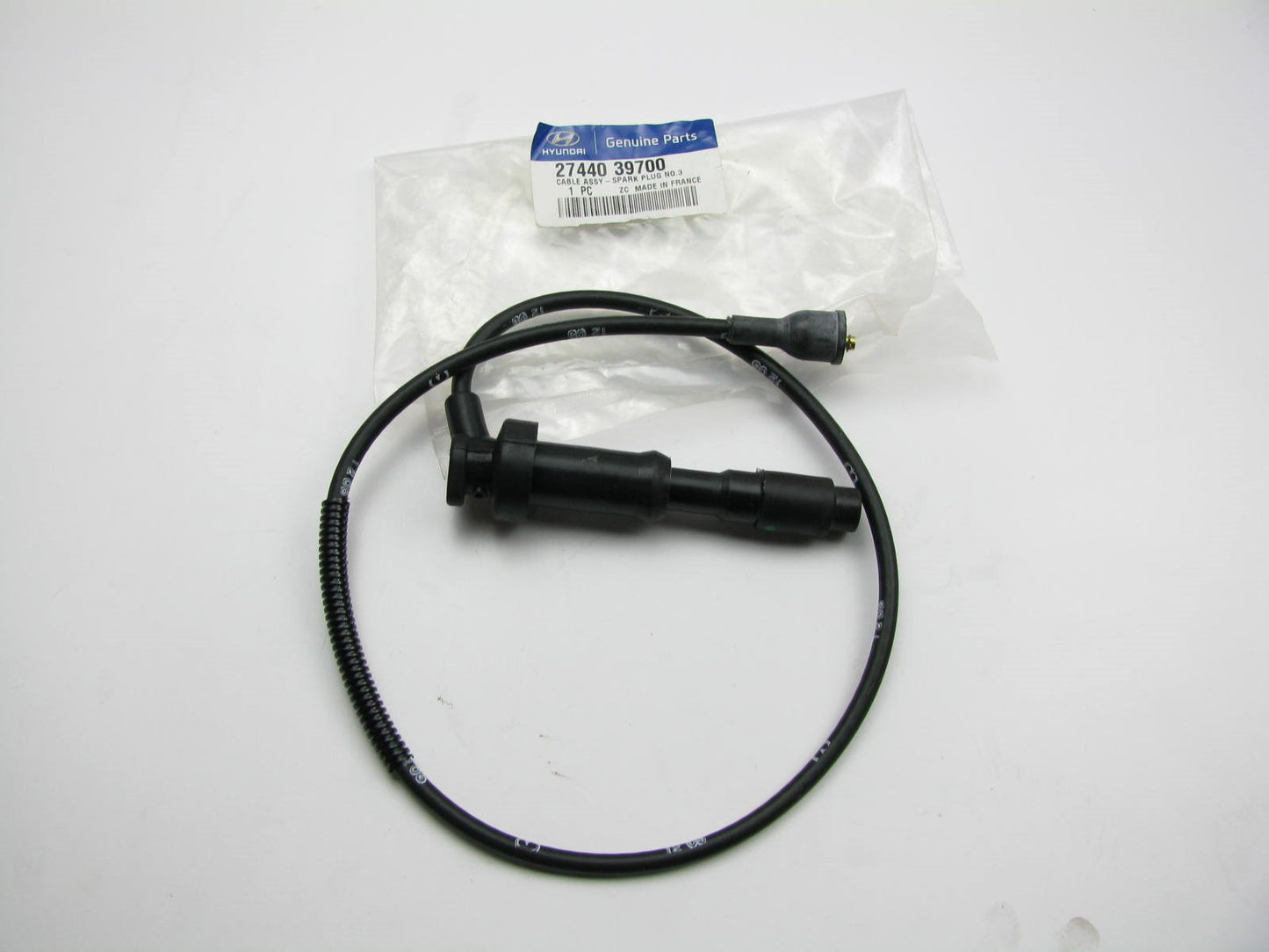 Single Spark Plug Wire Lead - CYLINDER # 3 ONLY - OEM For Hyundai 2744039700
